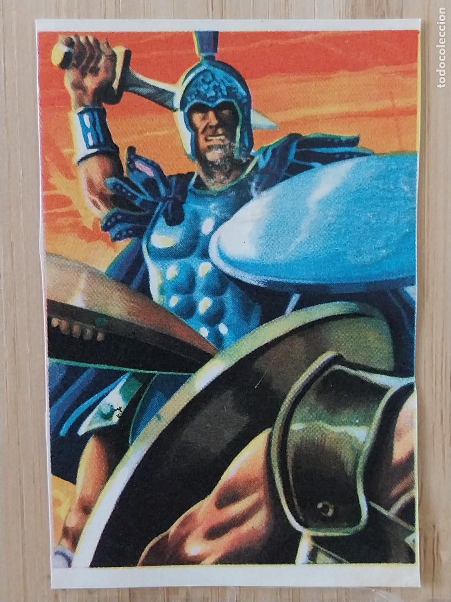 Coleccionismo Cromos antiguos: ALEJANDRO MAGNO CHOCOLATE HUESO ATECA HEROES LEGENDARIOS CROMO 35 RECUPERADO ILUSTRACION BADIA