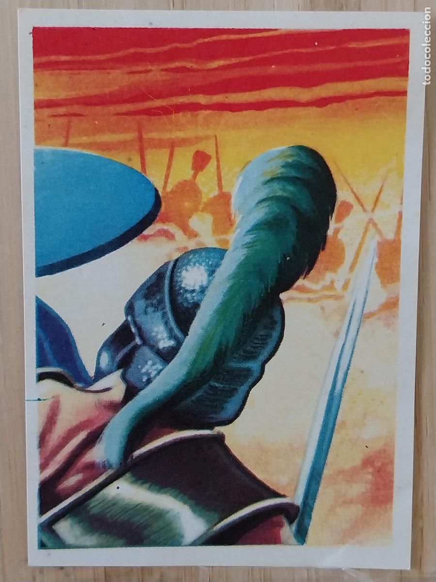 Coleccionismo Cromos antiguos: ALEJANDRO MAGNO CHOCOLATE HUESO ATECA HEROES LEGENDARIOS CROMO 36 RECUPERADO ILUSTRACION BADIA