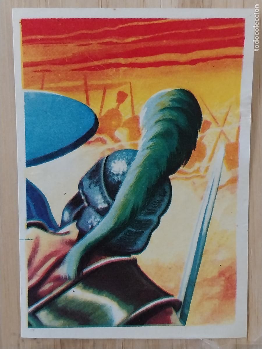 Coleccionismo Cromos antiguos: ALEJANDRO MAGNO CHOCOLATE HUESO ATECA HEROES LEGENDARIOS CROMO 36 * RECUPERADO ILUSTRACION BADIA