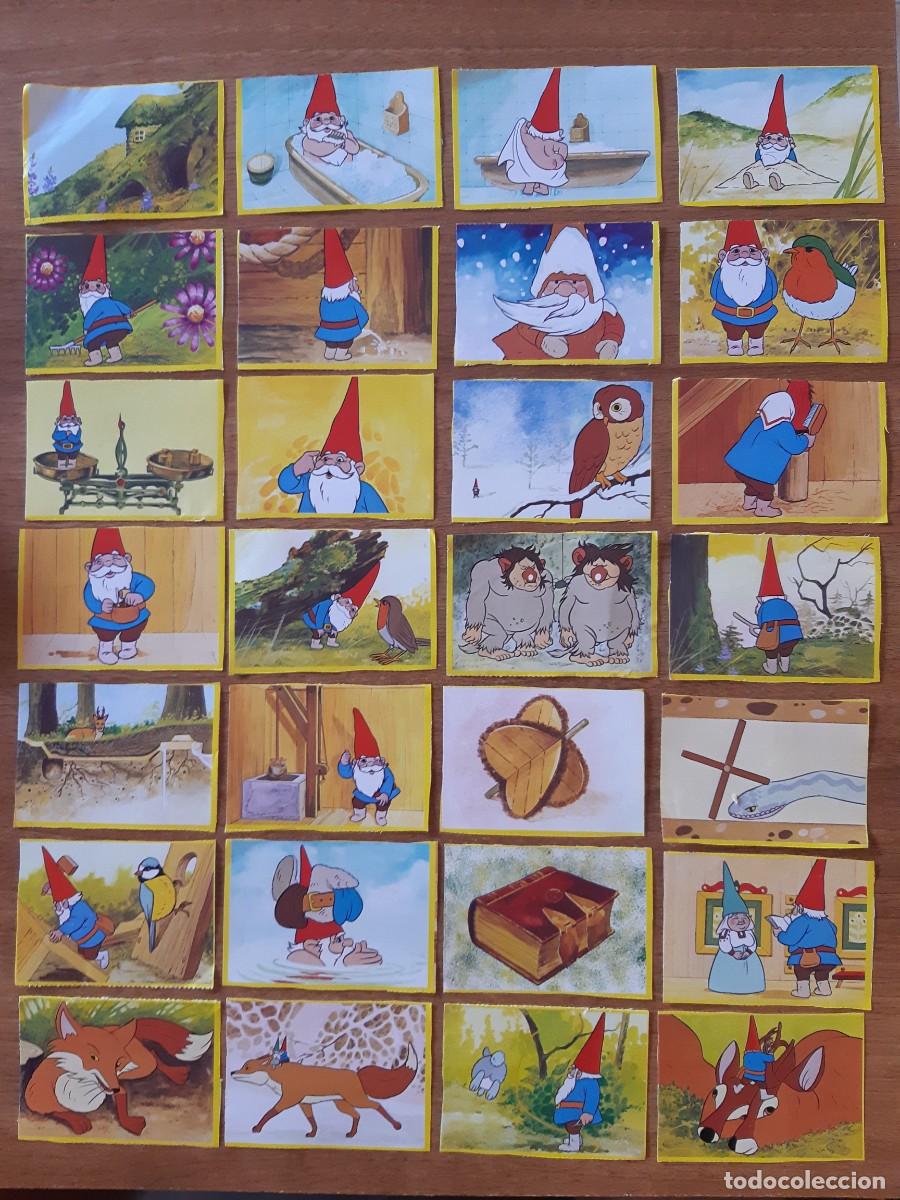 Coleccionismo Cromos antiguos: LOTE 40 CROMOS DIFERENTES DAVID EL GNOMO DANONE A&Ntilde;O 1985. NUNCA PEGADOS, SIN PEGAR