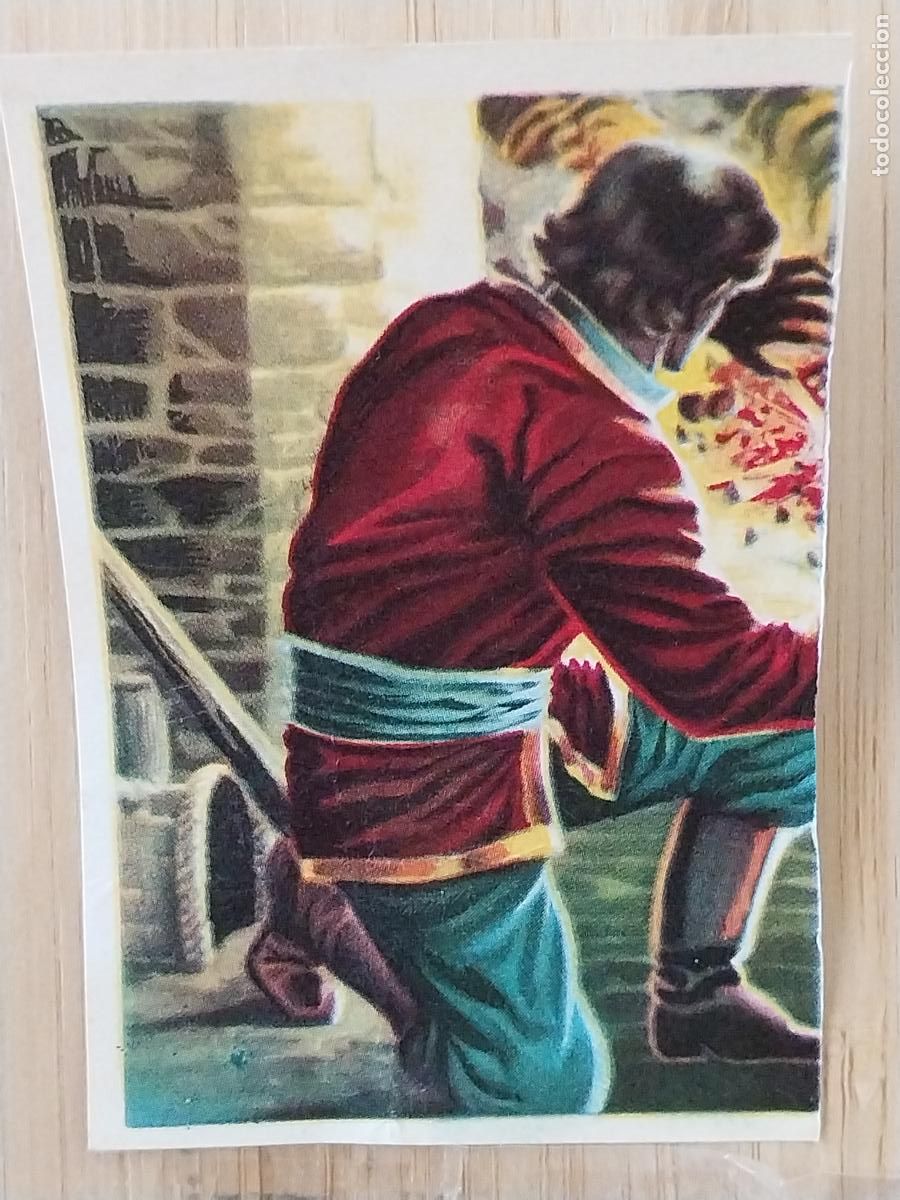 Coleccionismo Cromos antiguos: MARCO POLO CHOCOLATE HUESO ATECA HEROES LEGENDARIOS CROMO 48 RECUPERADO ILUSTRACION BADIA
