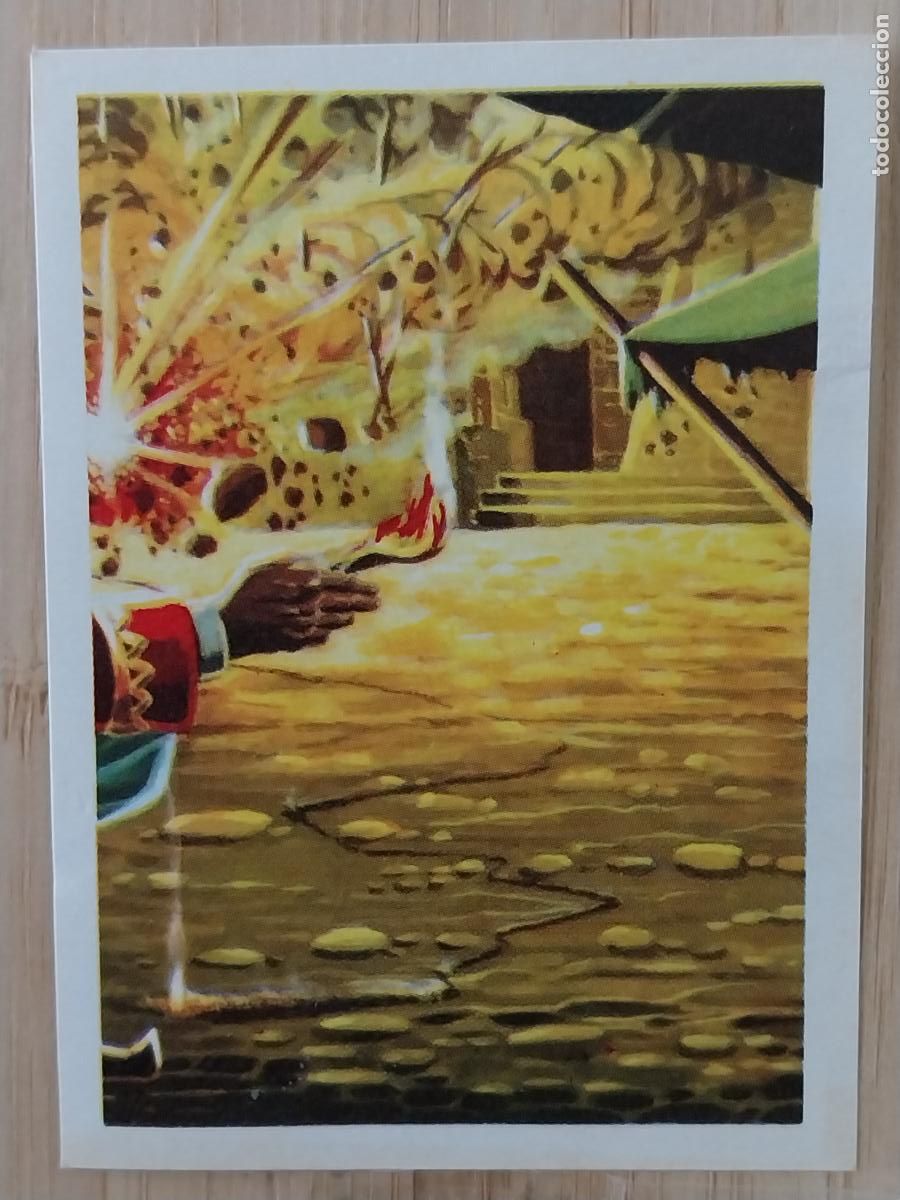 Coleccionismo Cromos antiguos: MARCO POLO CHOCOLATE * HUESO ATECA HEROES LEGENDARIOS CROMO 49 SIN PEGAR NUNCA ILUSTRACION BADIA