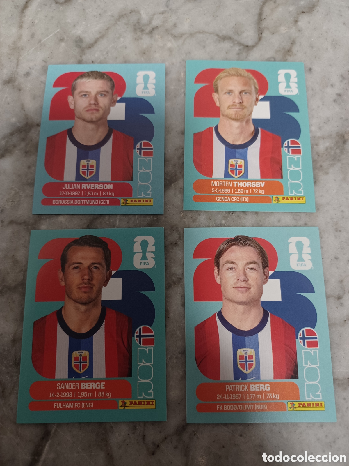 Coleccionismo Cromos antiguos: Cromo mundial 2026 Noruega