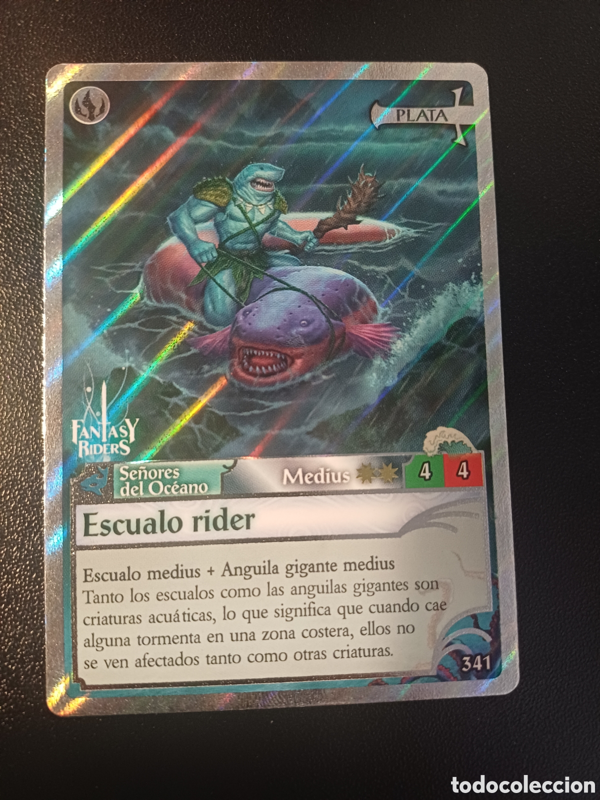 Coleccionismo Cromos antiguos: #341 ESCUALO RIDER MEDIUS FANTASY RIDERS EL RESURGIR DE LOS DRAGONES 2021