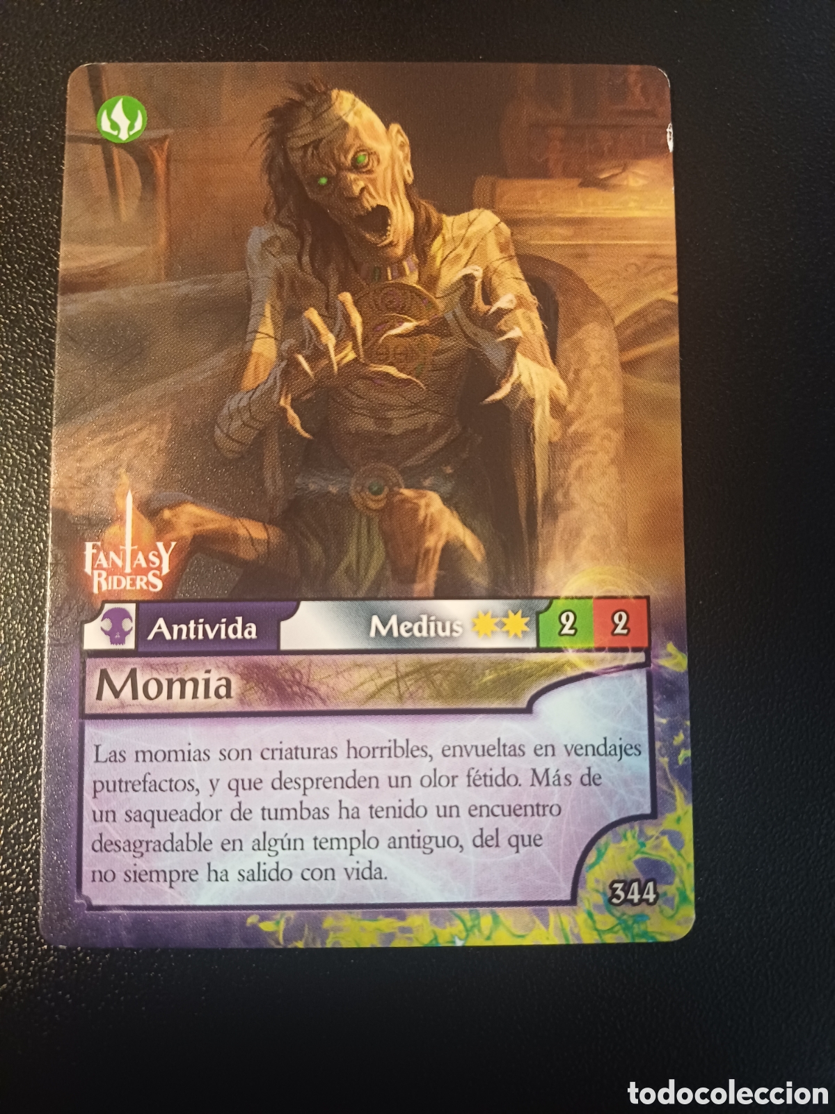 Coleccionismo Cromos antiguos: #344 MOMIA MEDIUS FANTASY RIDERS EL RESURGIR DE LOS DRAGONES 2021