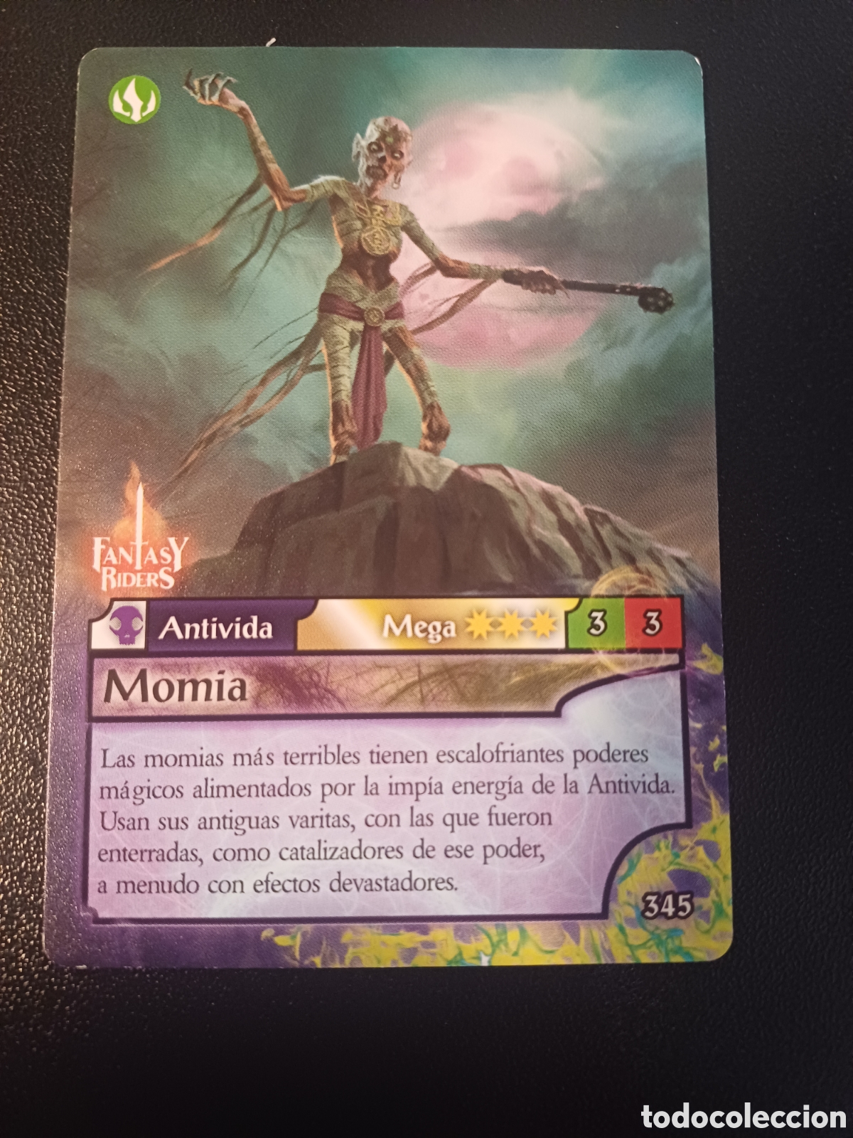 Coleccionismo Cromos antiguos: #345 MOMIA MEGA FANTASY RIDERS EL RESURGIR DE LOS DRAGONES 2021