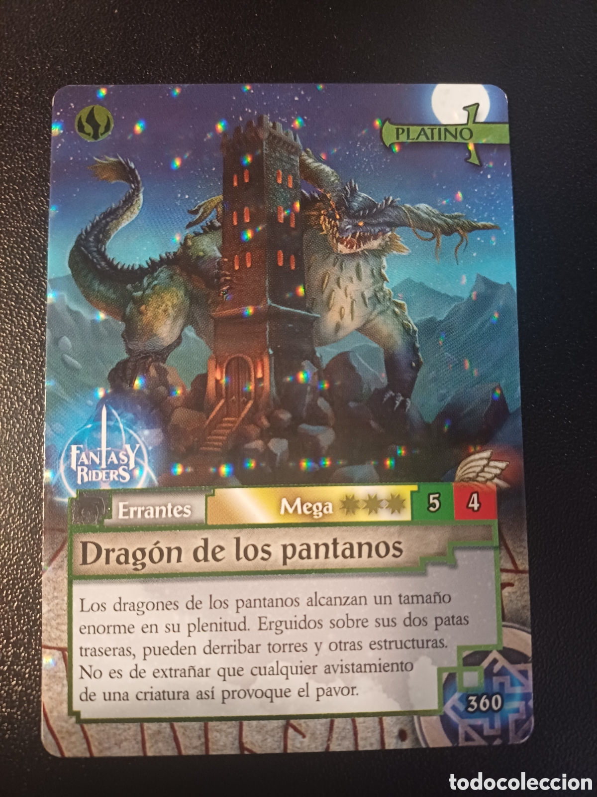 Coleccionismo Cromos antiguos: #360 DRAGON DE LOS PANTANOS MEGA FANTASY RIDERS EL RESURGIR DE LOS DRAGONES 2021