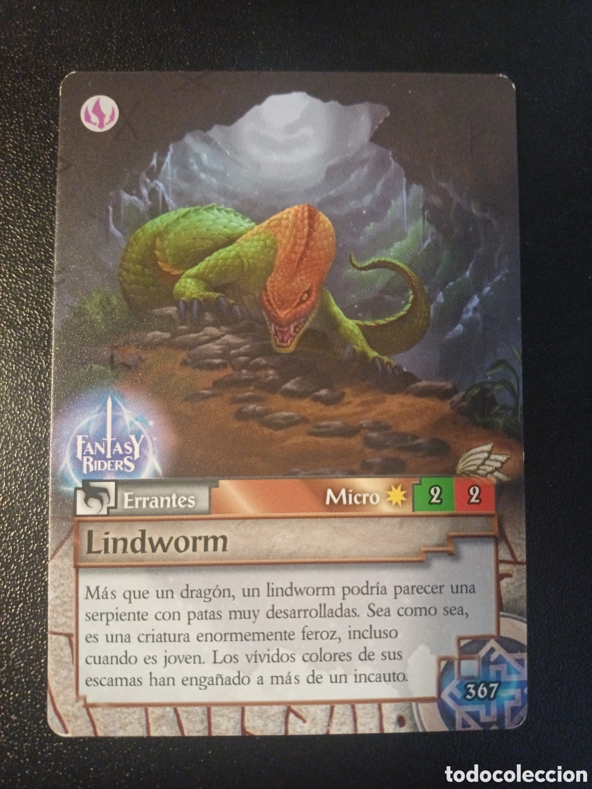Coleccionismo Cromos antiguos: #367 LINDWORM MICRO FANTASY RIDERS EL RESURGIR DE LOS DRAGONES 2021