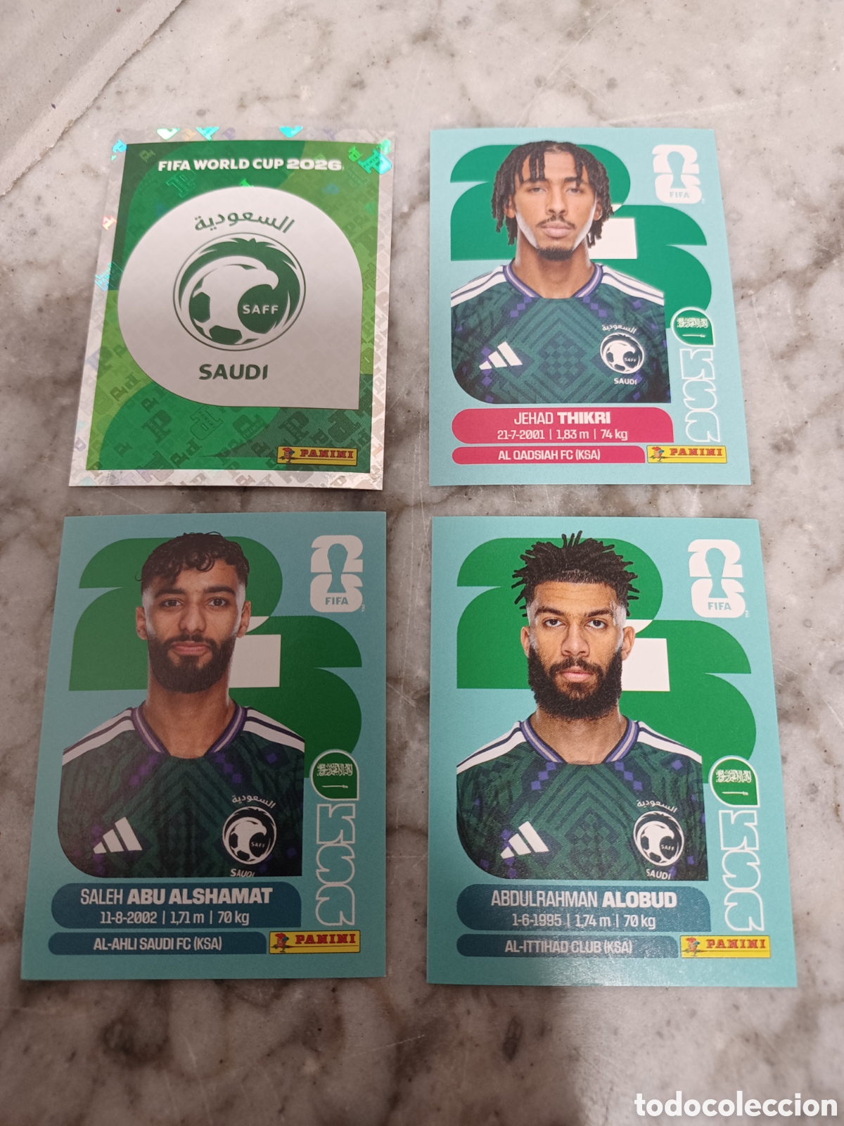 Coleccionismo Cromos antiguos: Cromo mundial 2026 arabia saudi