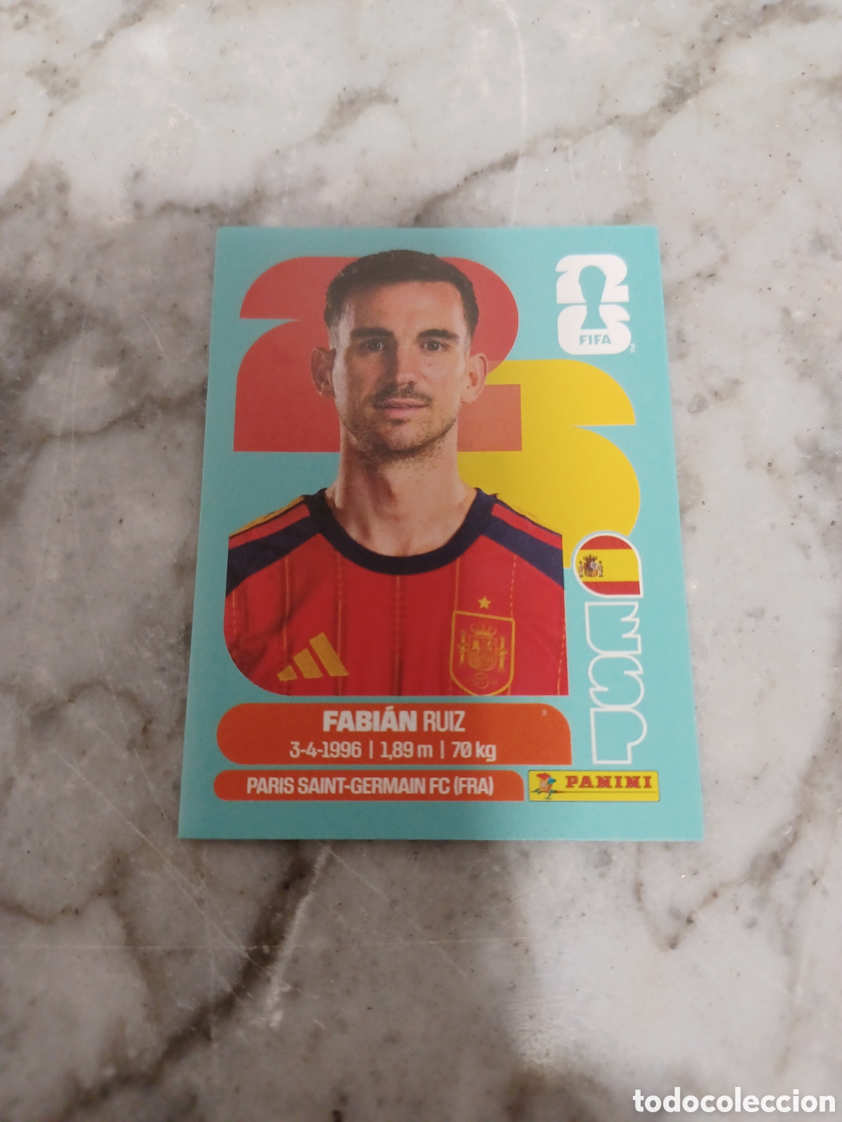 Coleccionismo Cromos antiguos: Cromo mundial 2026 Fabi&aacute;n ruiz