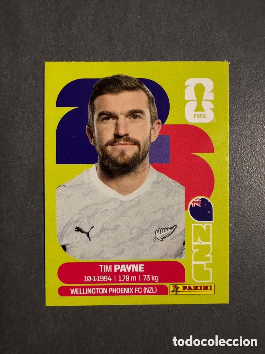 Coleccionismo Cromos antiguos: Tim Payne United edition Version Suiza Mundial 2026