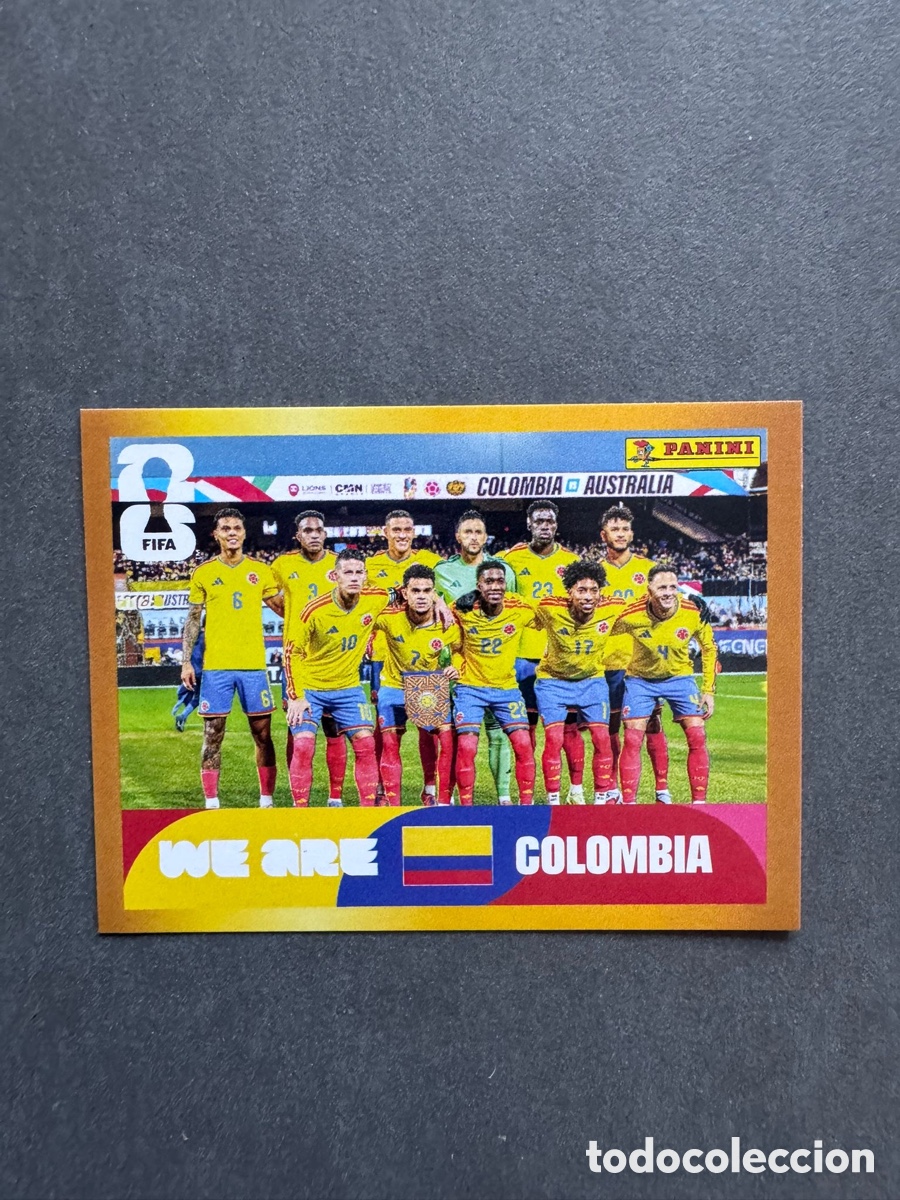 Coleccionismo Cromos antiguos: Cromo McDonald's Borde Oro Paralelo Mundial 2026 Colombia COL13