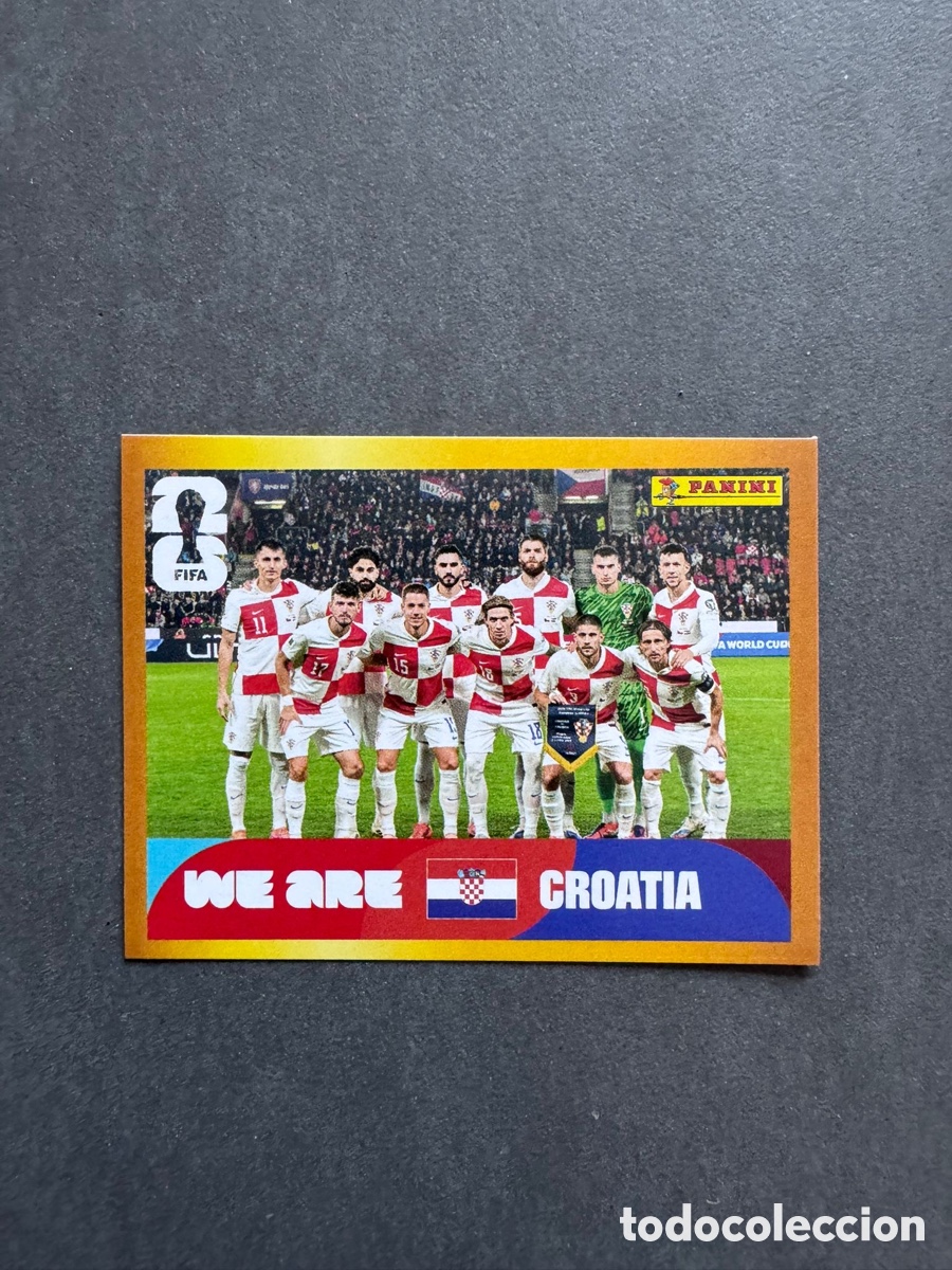 Coleccionismo Cromos antiguos: Cromo McDonald's Borde Oro Paralelo Mundial 2026 Croacia CRO13