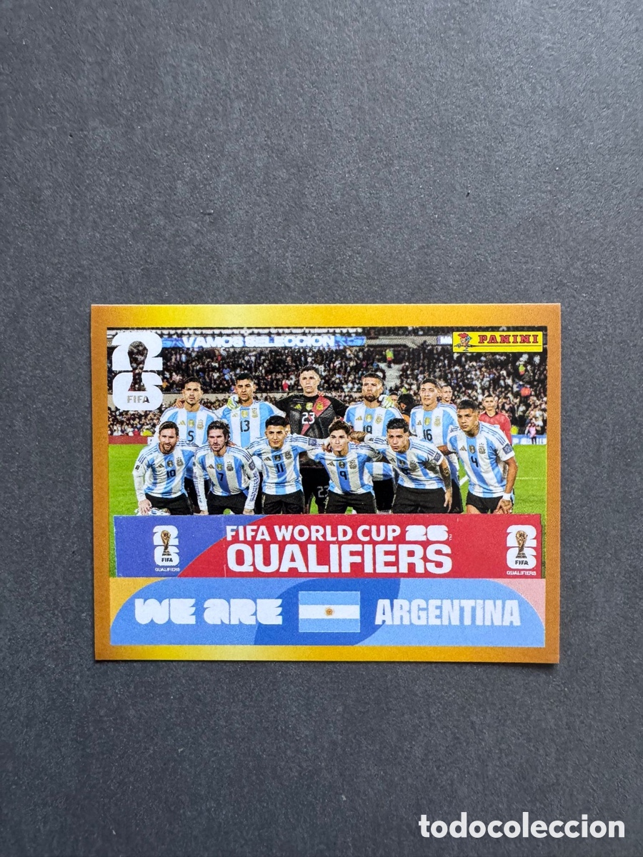 Coleccionismo Cromos antiguos: Cromo McDonald's Borde Oro Paralelo Mundial 2026 Argentina ARG13