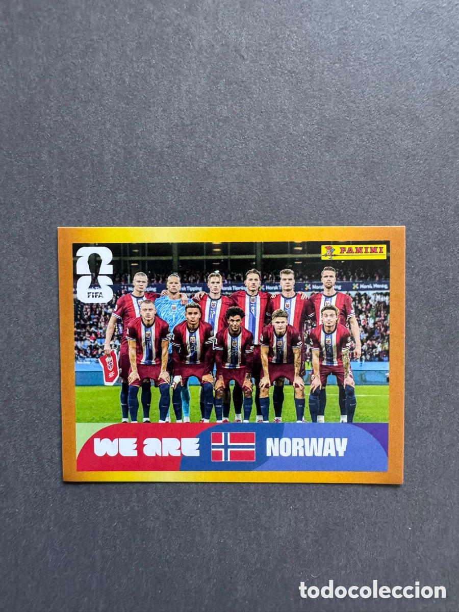 Coleccionismo Cromos antiguos: Cromo McDonald's Borde Oro Paralelo Mundial 2026 Noruega NOR13