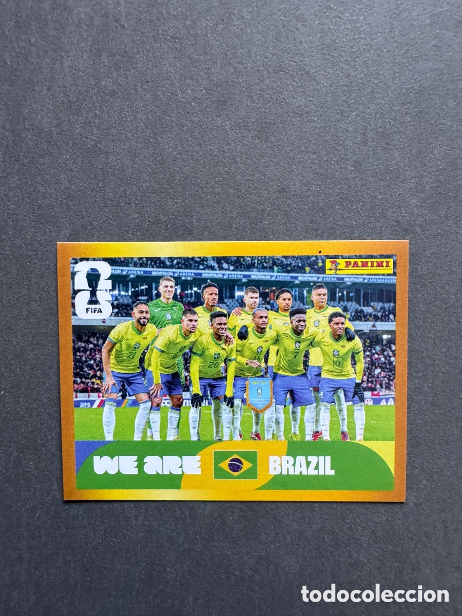 Coleccionismo Cromos antiguos: Cromo McDonald's Borde Oro Paralelo Mundial 2026 Brasil BRA13