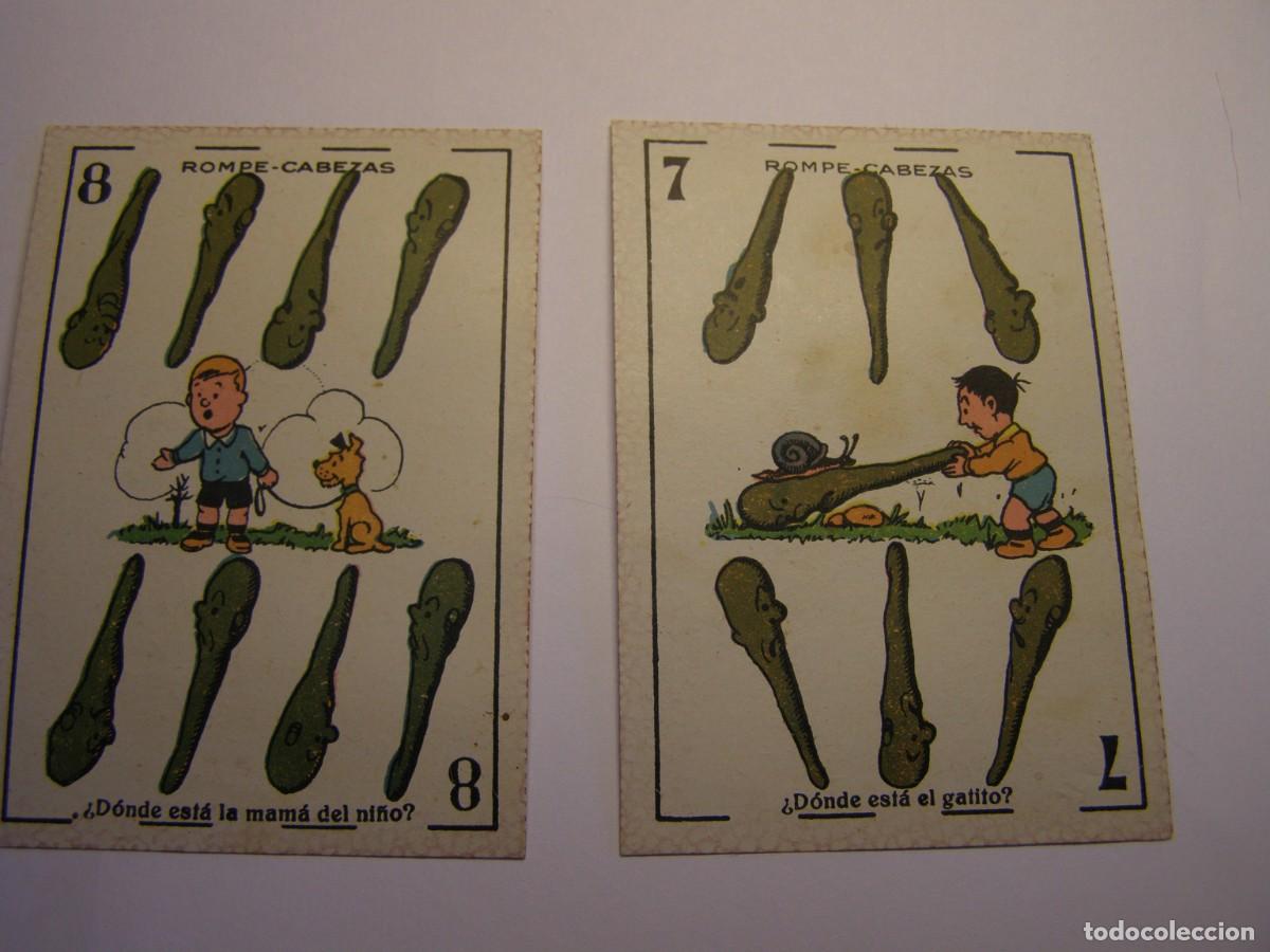 Coleccionismo Cromos antiguos: 2 antiguos cromos baraja Comet rompecabezas, artistas de cine.