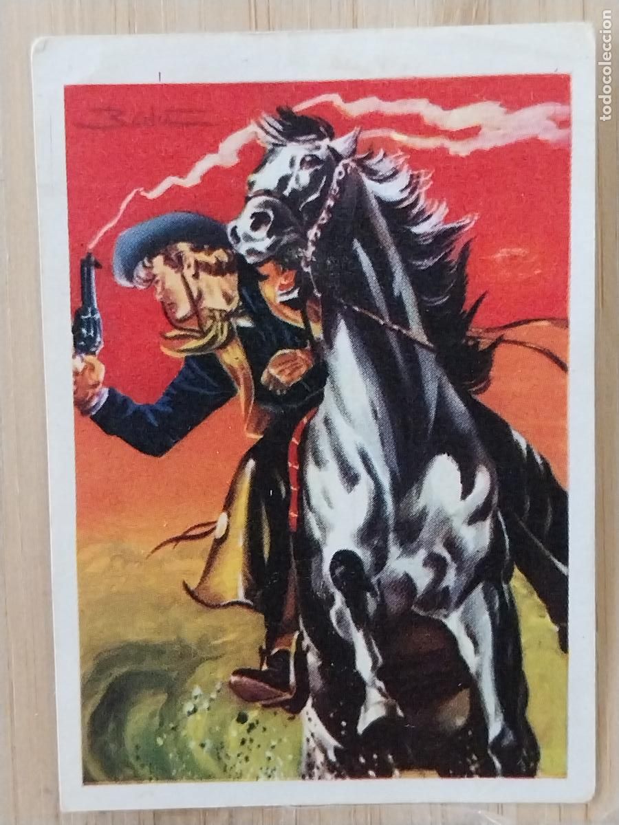 Coleccionismo Cromos antiguos: KID CARSON CHOCOLATE * HUESO ATECA HEROES LEGENDARIOS CROMO 109 RECUPERADO ILUSTRACION BADIA