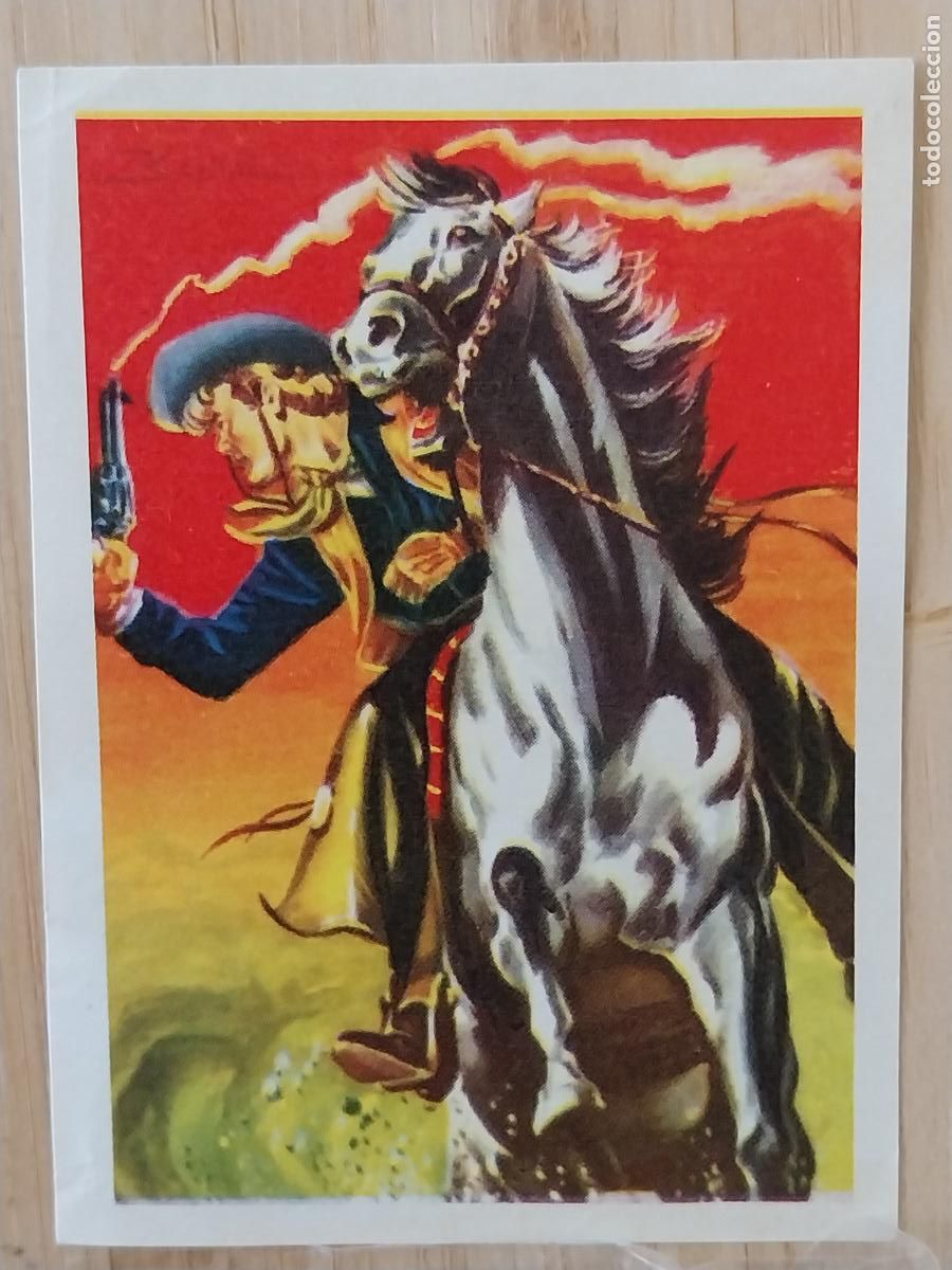 Coleccionismo Cromos antiguos: KID CARSON CHOCOLATE HUESO ATECA HEROES LEGENDARIOS CROMO 109 RECUPERADO ILUSTRACION BADIA