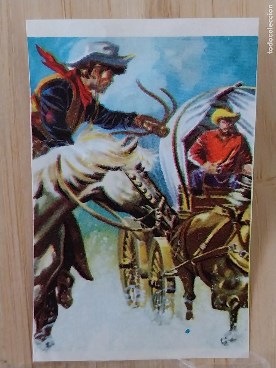 Coleccionismo Cromos antiguos: KID CARSON CHOCOLATE HUESO ATECA HEROES LEGENDARIOS CROMO 112 RECUPERADO ILUSTRACION BADIA
