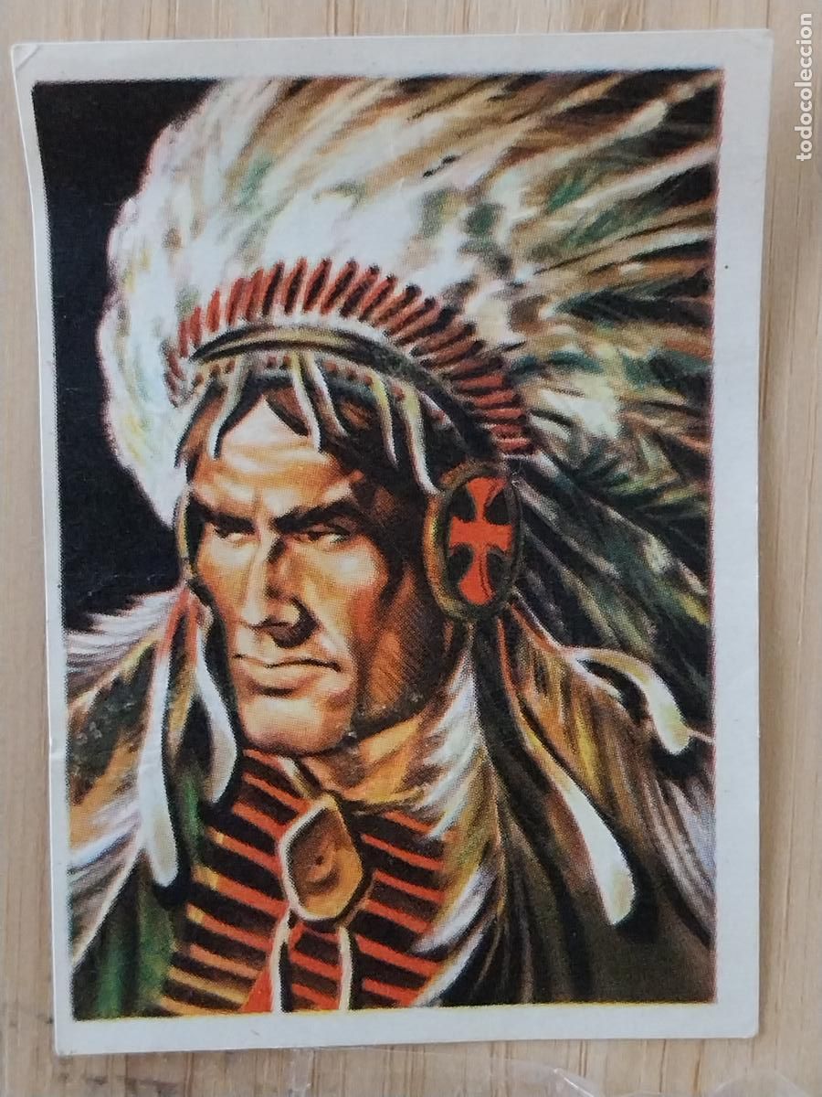 Coleccionismo Cromos antiguos: TORO SENTADO CHOCOLATE HUESO ATECA HEROES LEGENDARIOS CROMO 121 RECUPERADO ILUSTRACION BADIA