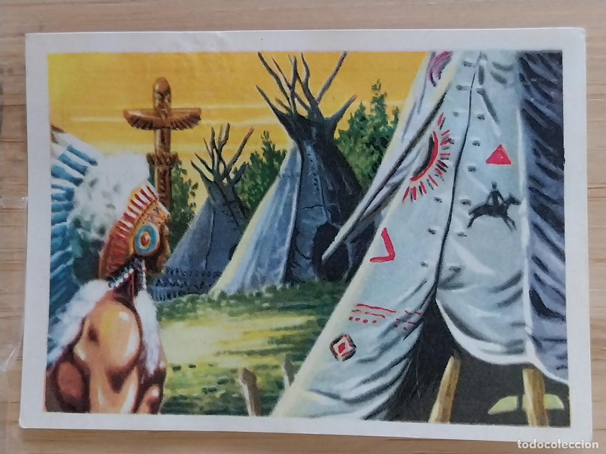 Coleccionismo Cromos antiguos: TORO SENTADO CHOCOLATE HUESO ATECA HEROES LEGENDARIOS CROMO 124 RECUPERADO ILUSTRACION BADIA