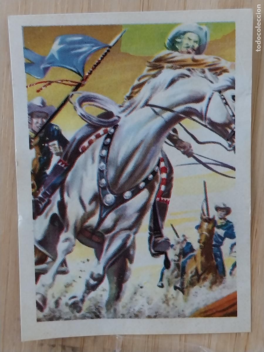 Coleccionismo Cromos antiguos: BUFALO BILL CIRCO * CHOCOLATE HUESO ATECA HEROES LEGENDARIOS CROMO 133 RECUPERADO ILUSTRACION BADIA