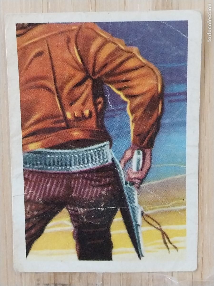 Coleccionismo Cromos antiguos: HICKOK CHOCOLATE HUESO ATECA HEROES LEGENDARIOS CROMO 141 RECUPERADO ILUSTRACION BADIA