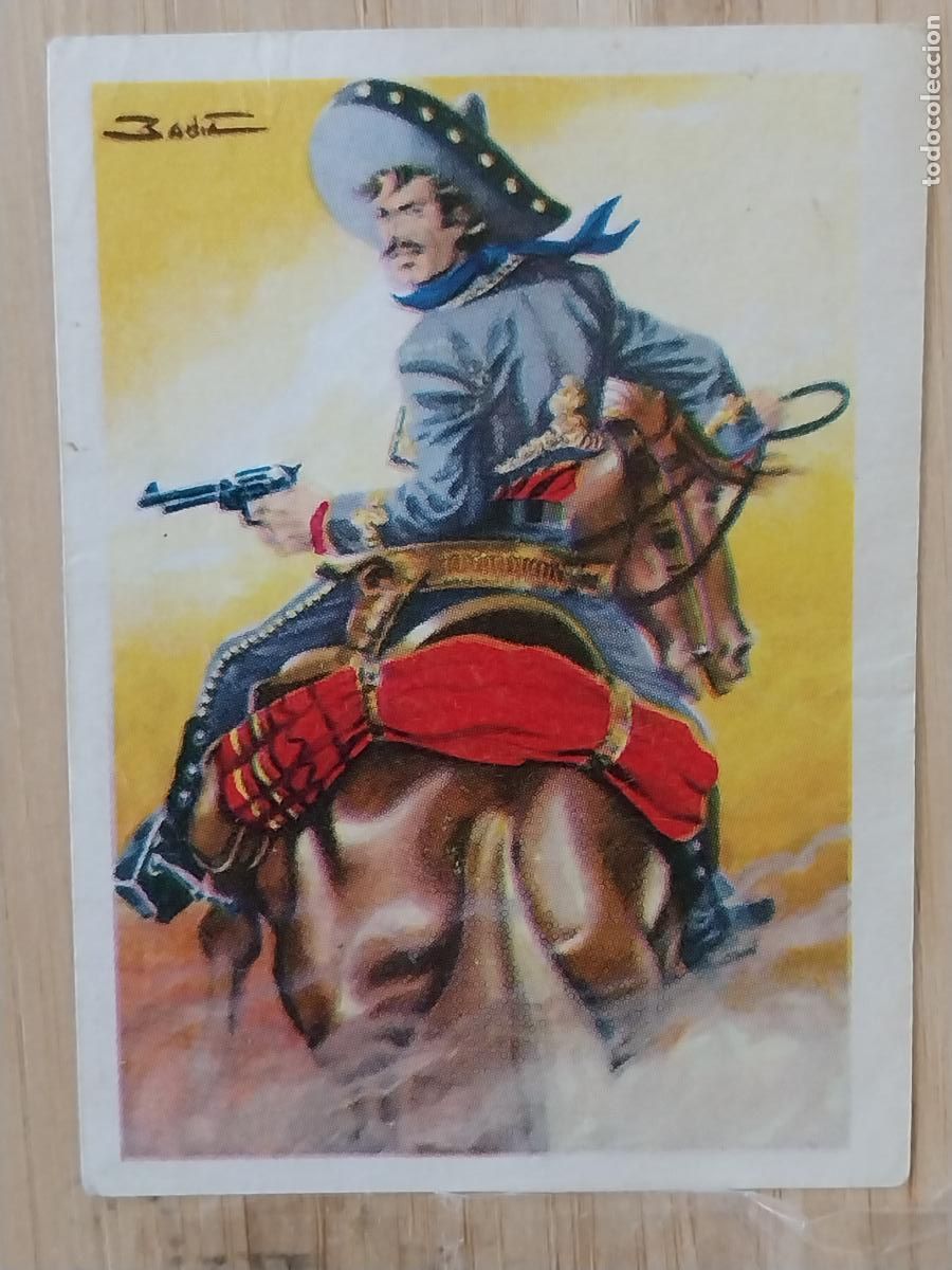 Coleccionismo Cromos antiguos: PANCHO VILLA CHOCOLATE HUESO ATECA HEROES LEGENDARIOS CROMO 144 RECUPERADO ILUSTRACION BADIA