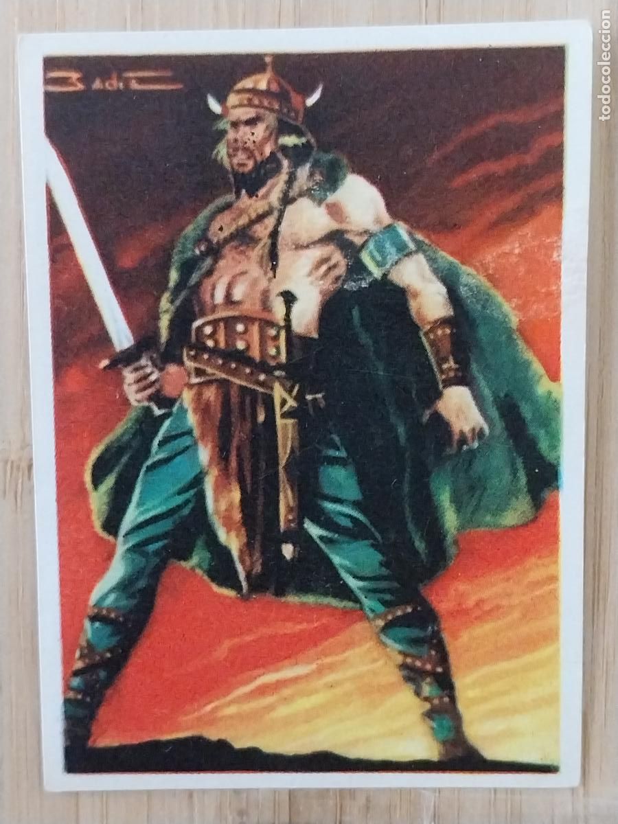 Collectable Antique Stickers: ATILA CHOCOLATE * HUESO ATECA HEROES LEGENDARIOS CROMO 52 ILUSTRACION BADIA