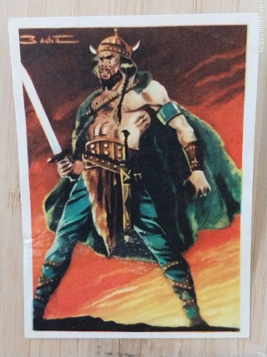 Collectable Antique Stickers: ATILA CHOCOLATE * HUESO ATECA HEROES LEGENDARIOS CROMO 52 ILUSTRACION BADIA