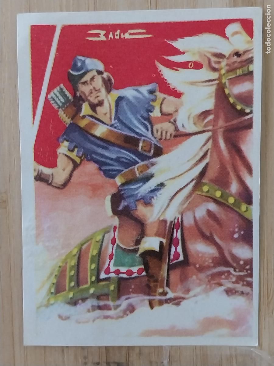 Coleccionismo Cromos antiguos: ROBIN HOOD * CHOCOLATE HUESO ATECA HEROES LEGENDARIOS CROMO 67 ILUSTRACION BADIA