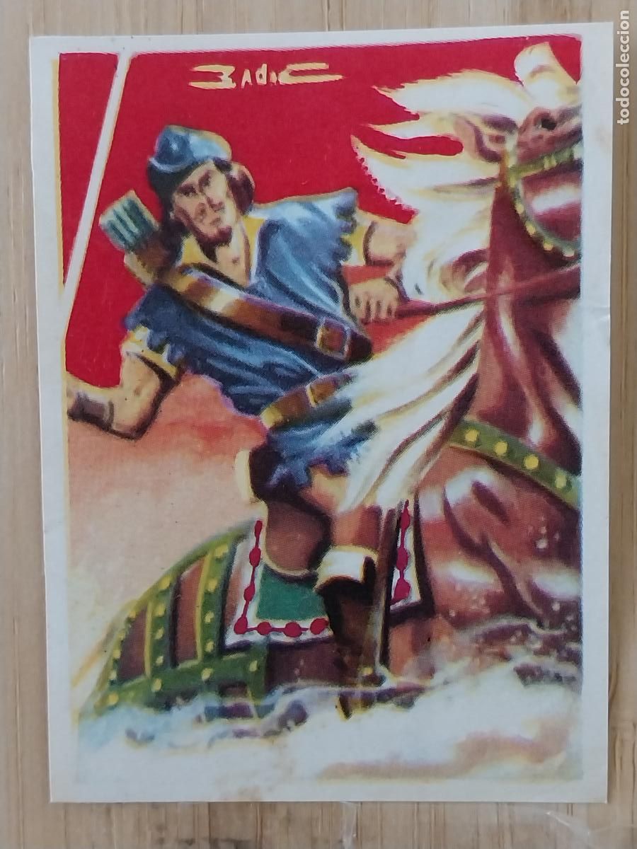 Coleccionismo Cromos antiguos: ROBIN HOOD CHOCOLATE HUESO ATECA HEROES LEGENDARIOS CROMO 67 ILUSTRACION BADIA