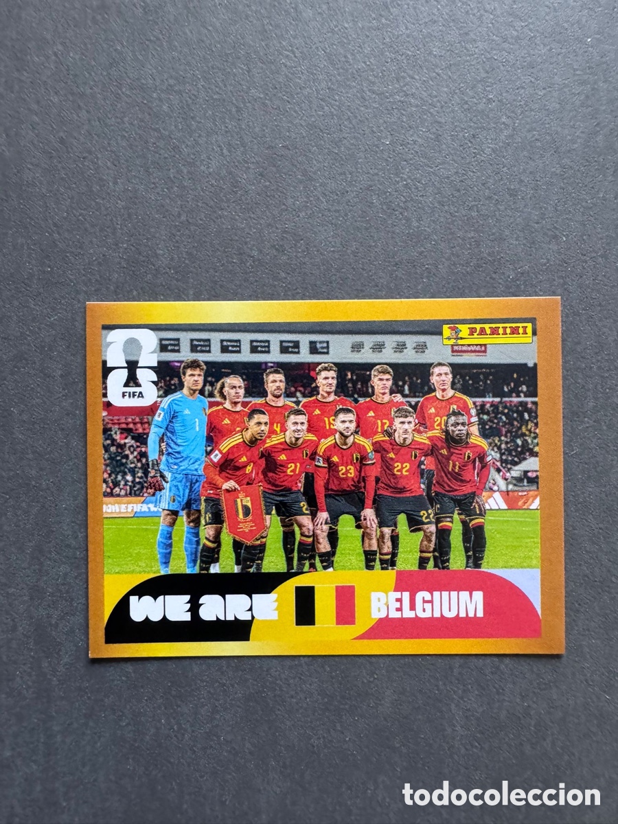 Coleccionismo Cromos antiguos: Cromo McDonald's Borde Oro Paralelo Mundial 2026 B&eacute;lgica BEL13