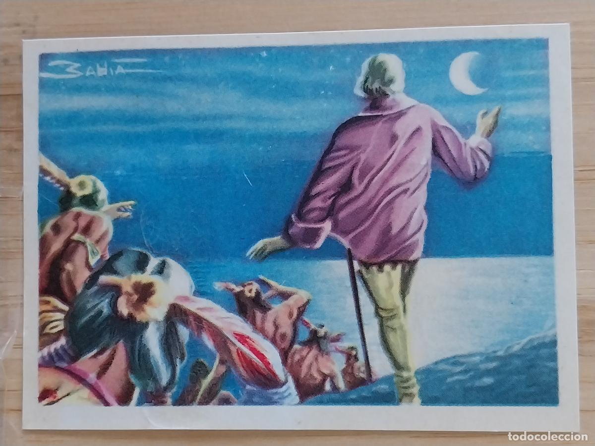 Coleccionismo Cromos antiguos: CRISTOBAL * COLON HUESO ATECA HEROES LEGENDARIOS CROMO 82 ILUSTRACION BADIA