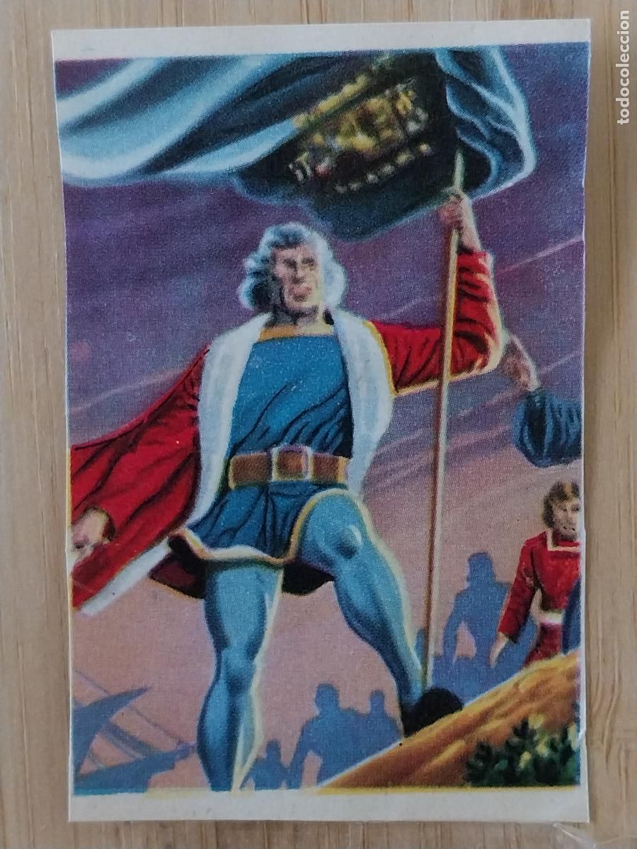Coleccionismo Cromos antiguos: CRISTOBAL * COLON HUESO ATECA HEROES LEGENDARIOS CROMO 84 RECUPERADO ILUSTRACION BADIA