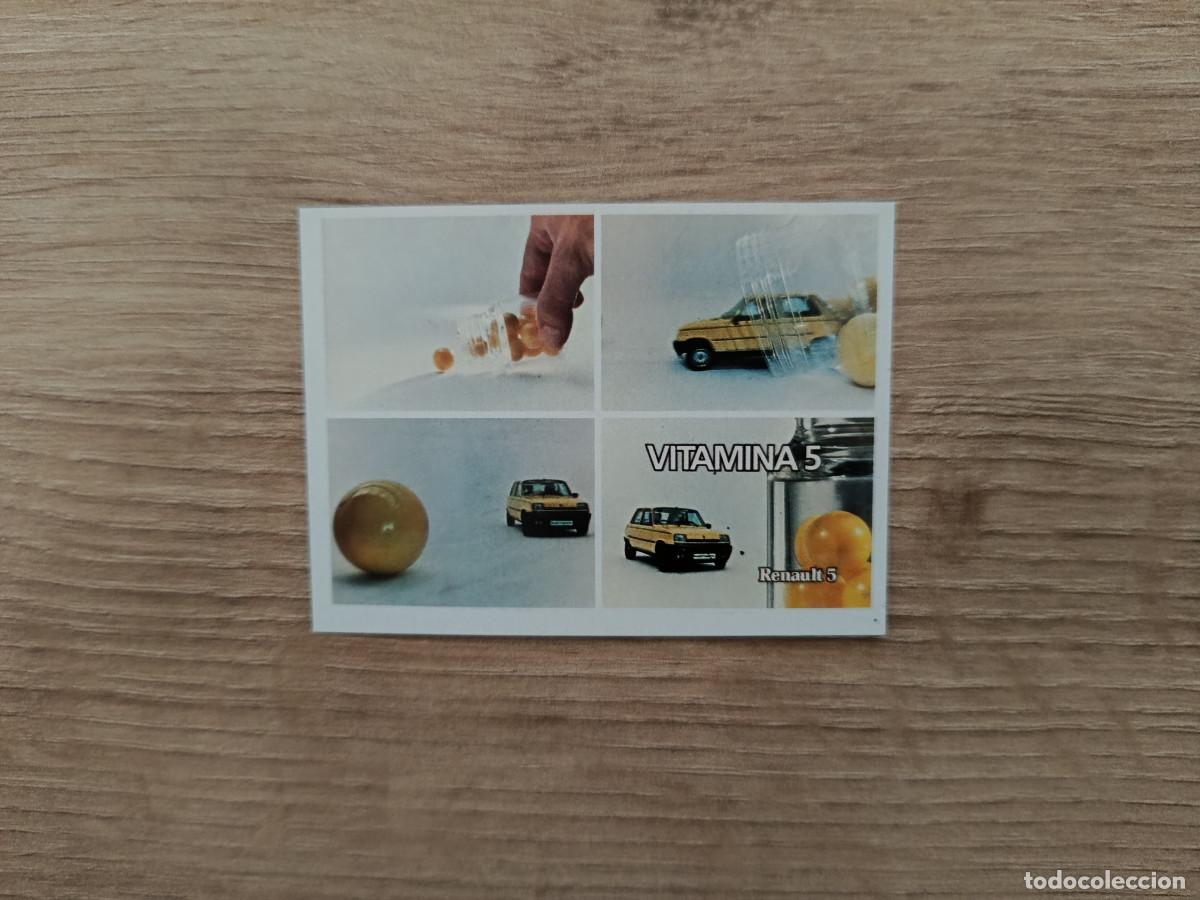 Coleccionismo Cromos antiguos: CROMO TELE ANUNCIOS EDICIONES ESTE 127 RENAULT VITAMINAS SIN PEGAR NUNCA PEGADO D626