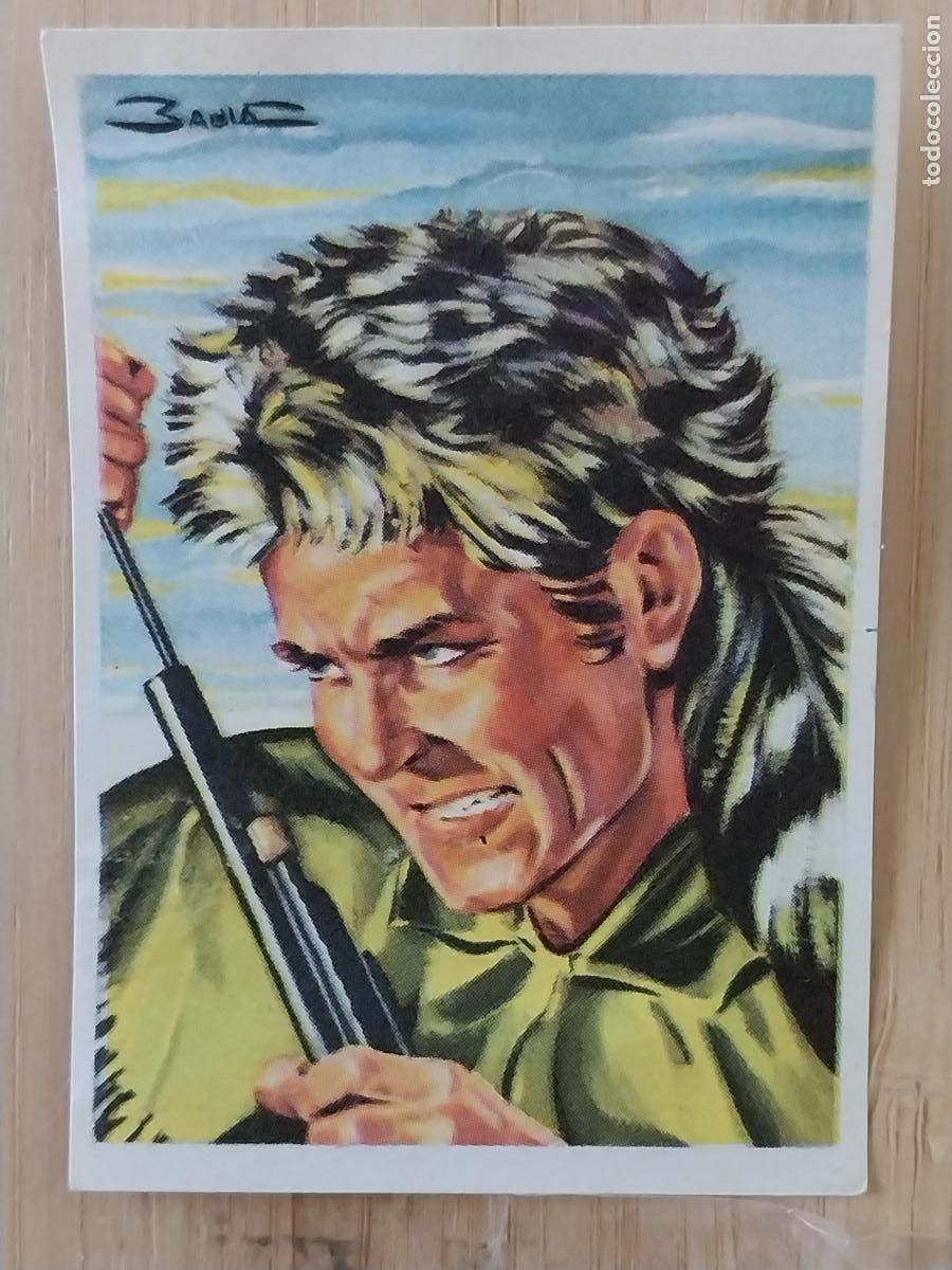 Coleccionismo Cromos antiguos: DAVID CROCKETT HUESO ATECA CHOCOLATES HEROES LEGENDARIOS CROMO 100 RECUPERADO ILUSTRACION BADIA