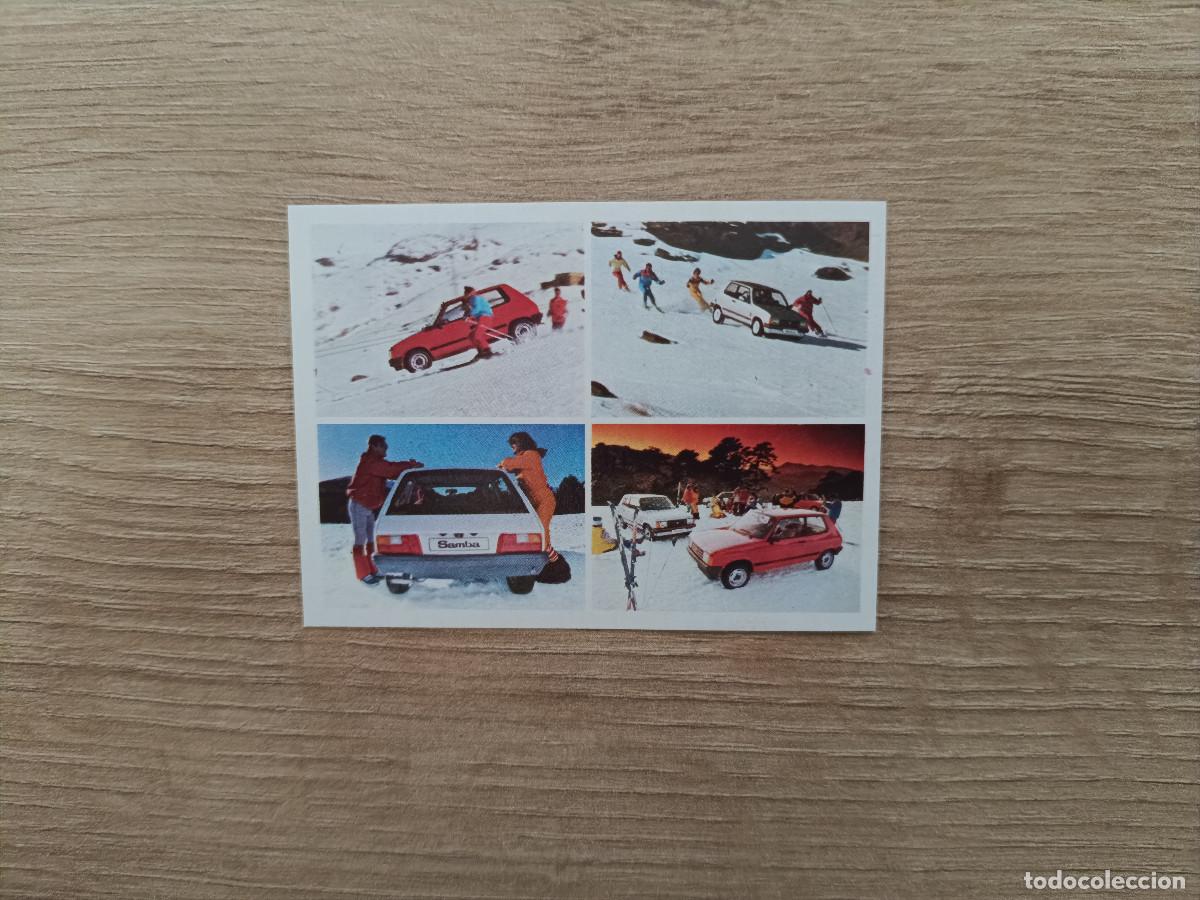 Coleccionismo Cromos antiguos: CROMO TELE ANUNCIOS EDICIONES ESTE 128 TALBOT SAMBA NIEVE SIN PEGAR NUNCA PEGADO D626