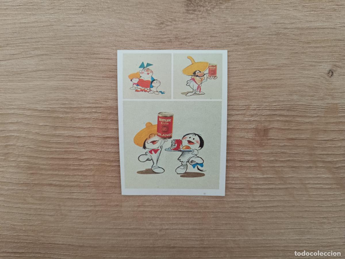 Coleccionismo Cromos antiguos: CROMO TELE ANUNCIOS EDICIONES ESTE 199 ORLANDO TOMANDO TOMATE SIN PEGAR NUNCA PEGADO D626