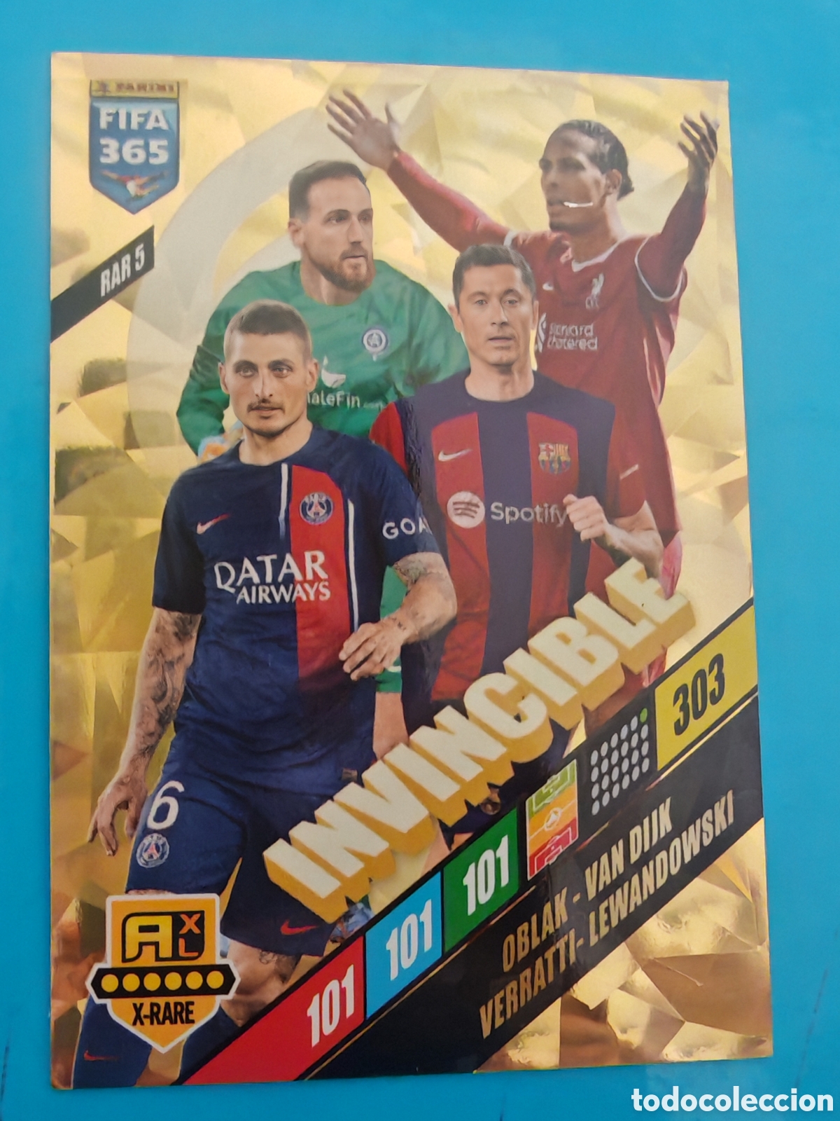 Coleccionismo Cromos antiguos: Invincible rar 5 Fifa 365