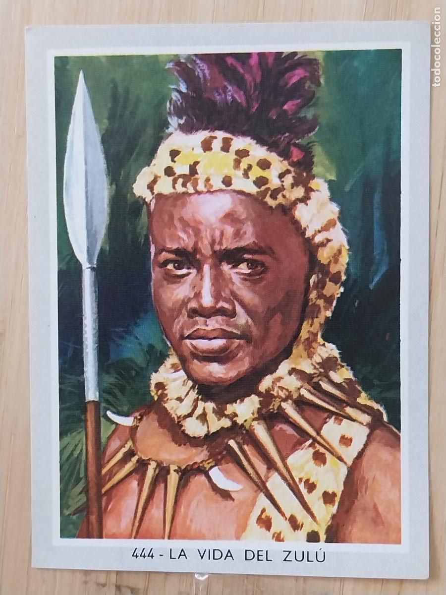Coleccionismo Cromos antiguos: ZULU VIDA COLOR 2 CROMO 444 SIN PEGAR NUNCA 6X8.5CMS