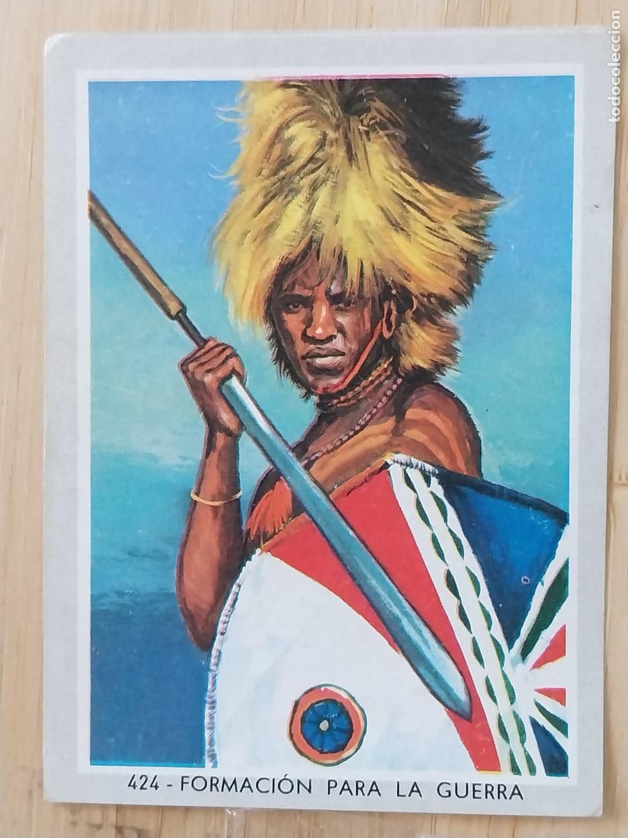 Coleccionismo Cromos antiguos: FORMACION DE LA GUERRA VIDA COLOR 2 CROMO 424 SIN PEGAR NUNCA 6X8.5CMS