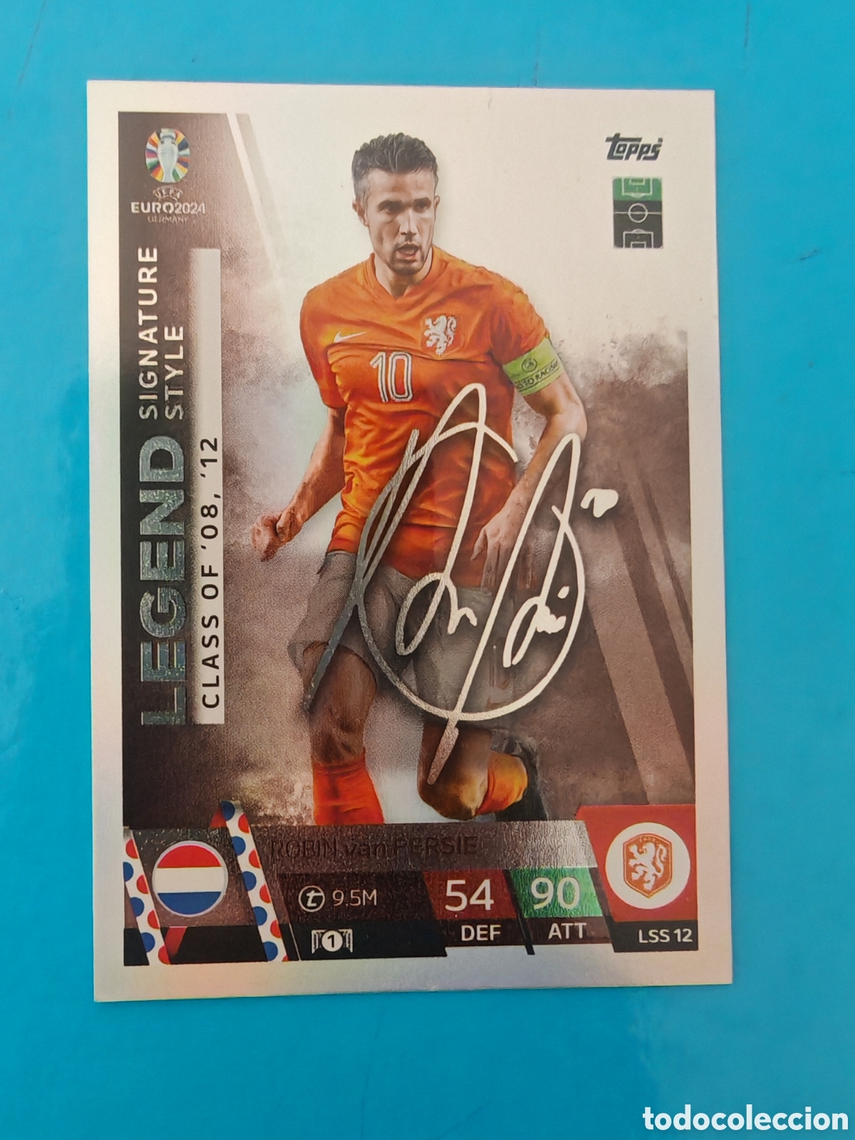 Coleccionismo Cromos antiguos: Legend Robin Van Persie Topps Euro2024