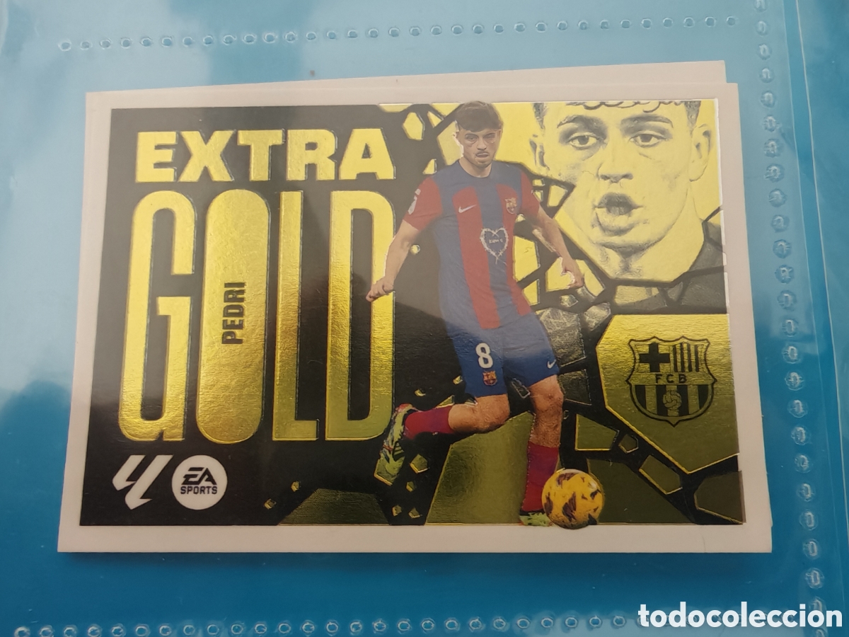 Coleccionismo Cromos antiguos: Pedri Extra Gold liga este 24-25