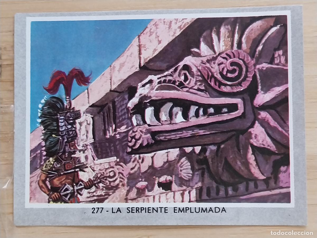 Coleccionismo Cromos antiguos: SERPIENTE EMPLUMADA SOL VIDA COLOR 2 CROMO 277 SIN PEGAR NUNCA 6X8.5CMS