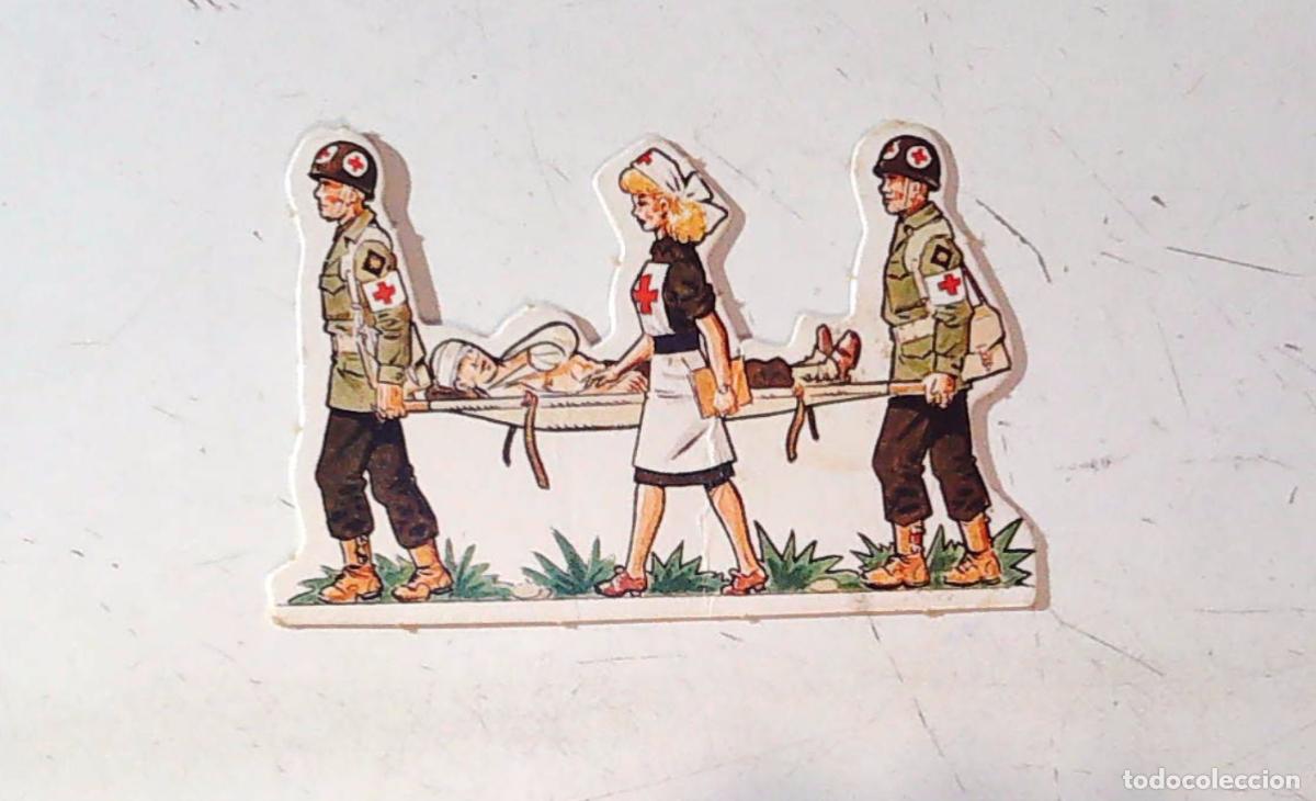 Coleccionismo Cromos antiguos: phoskitos soldados enfermera segunda guerra mundial