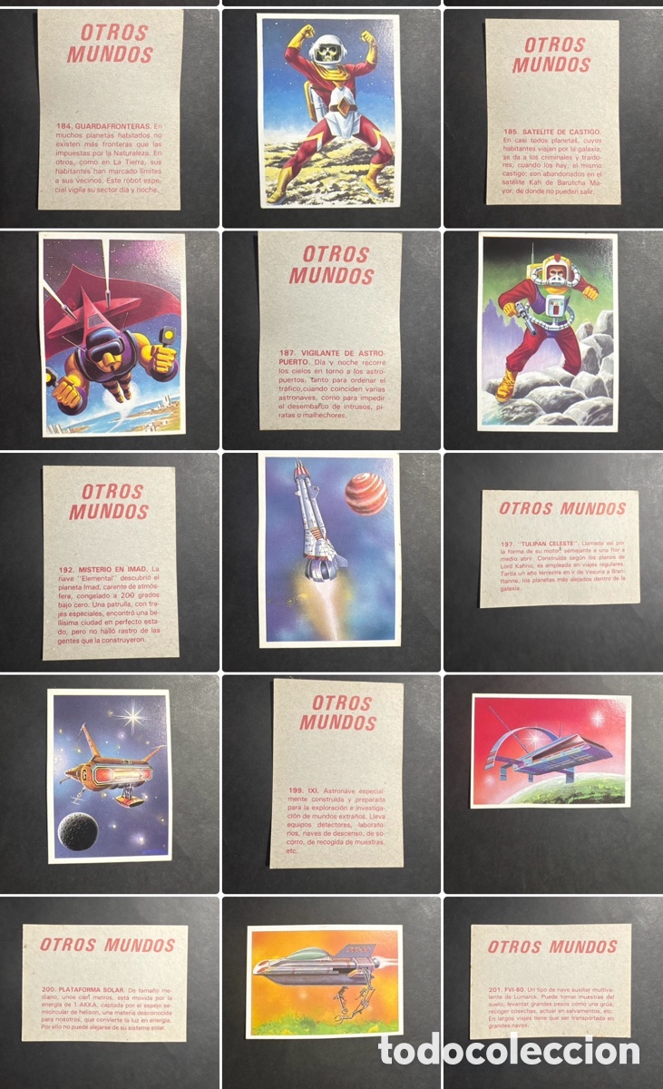 Coleccionismo Cromos antiguos: NUEVOS SIN PEGAR DIF&Iacute;CILES ( 199/243) 6,90 e - Cromos &Aacute;LBUM Otros Mundos Maga (1984). Contacta