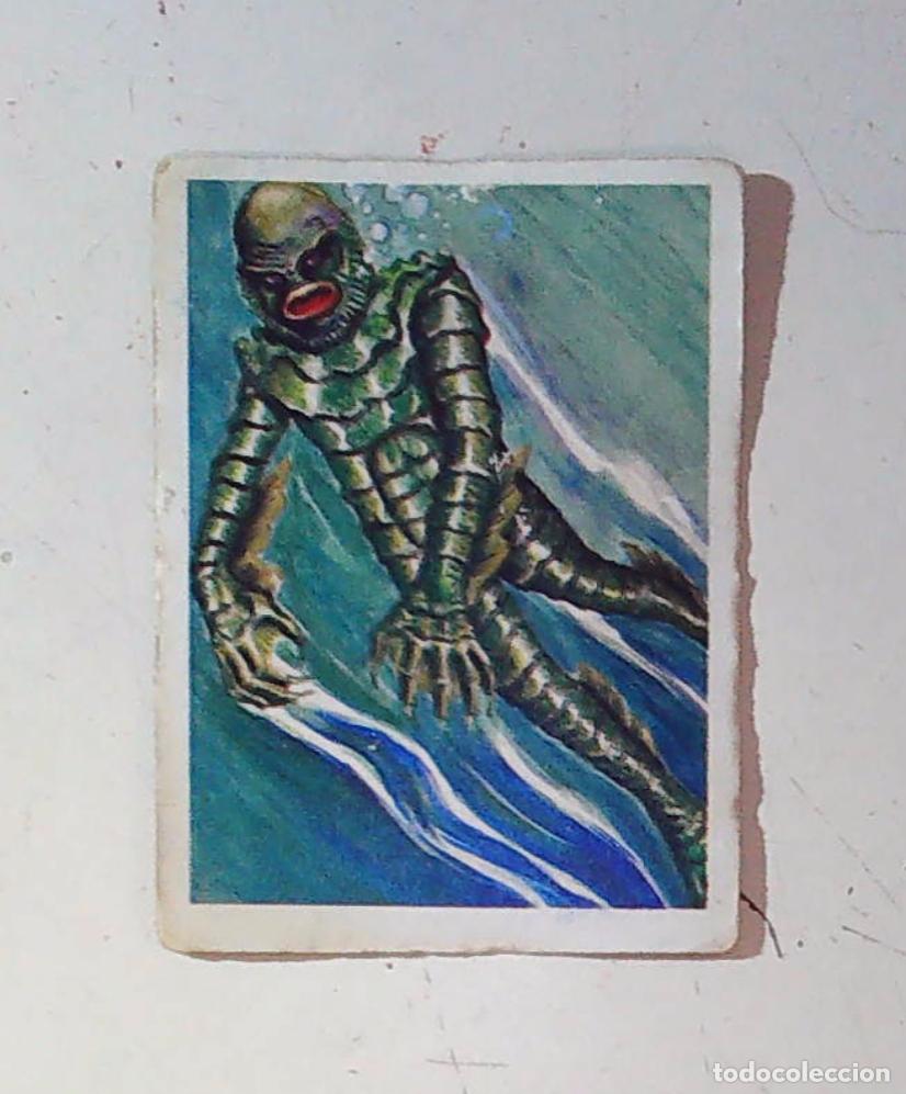 Collectionnisme Cartes &agrave; collectionner anciennes: monstruos mundicrom a&ntilde;os 80 cromo recuperado 3 la criatura del lago negro