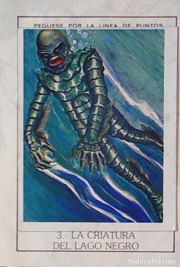 Collectionnisme Cartes &agrave; collectionner anciennes: monstruos mundicrom a&ntilde;os 80 cromo recuperado 3 la criatura del lago negro